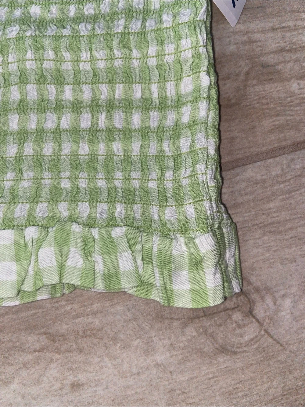 Gap Girls XS Outfit Sets Pink Corduroy Pleated Skirt Green Roughed Top Shirt